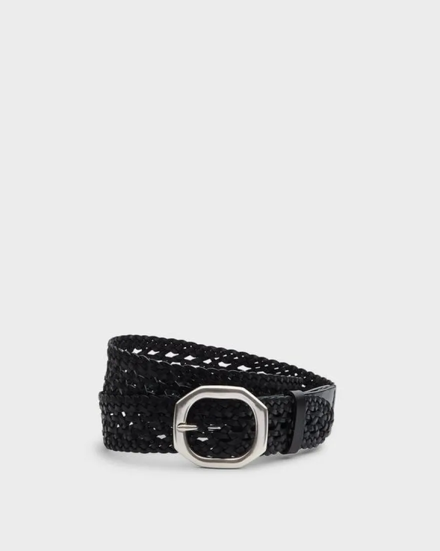Audrey Woven Italian Leather Belt