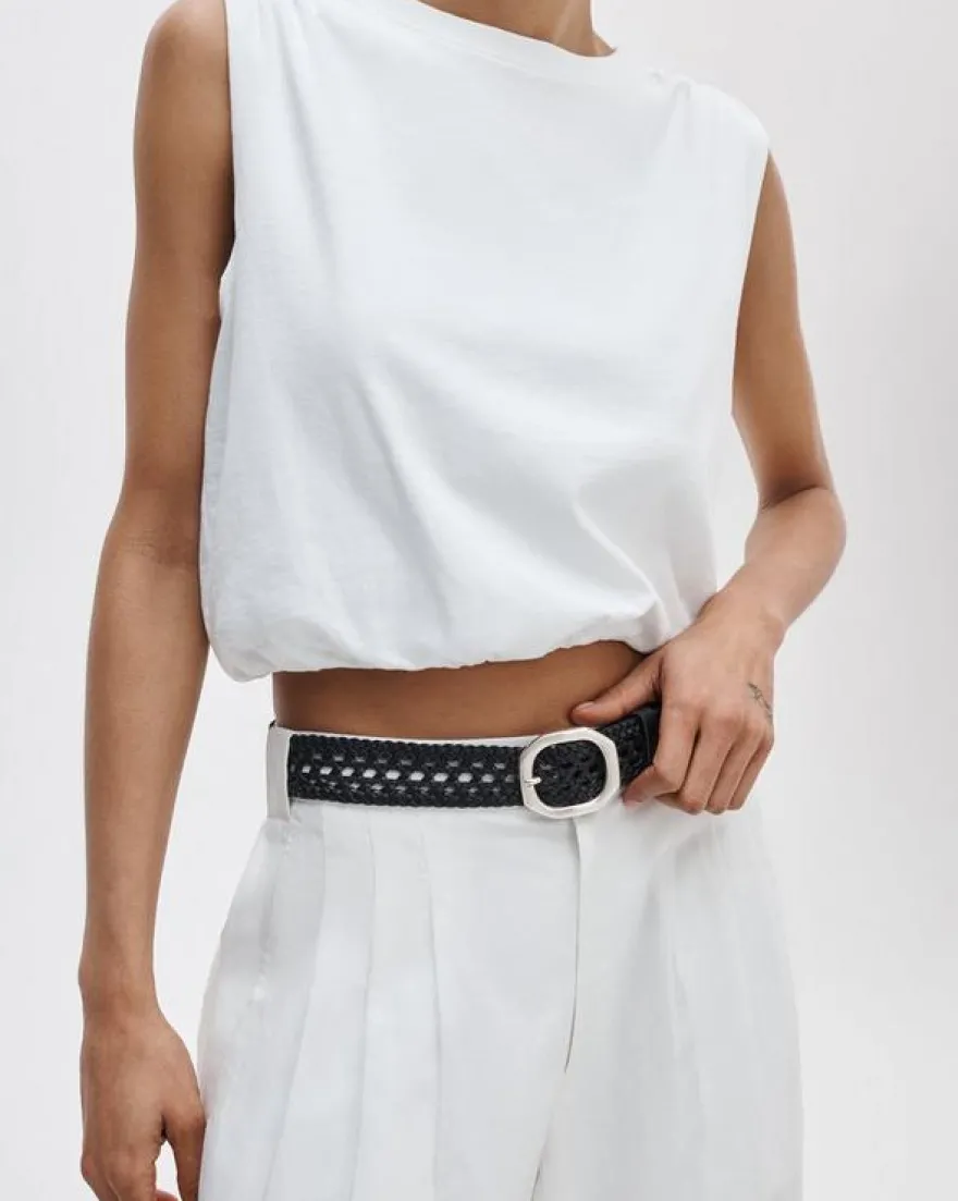 Audrey Woven Italian Leather Belt