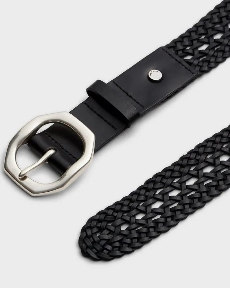 Audrey Woven Italian Leather Belt