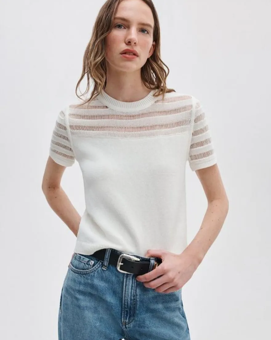 Britt Short-Sleeve Sweater