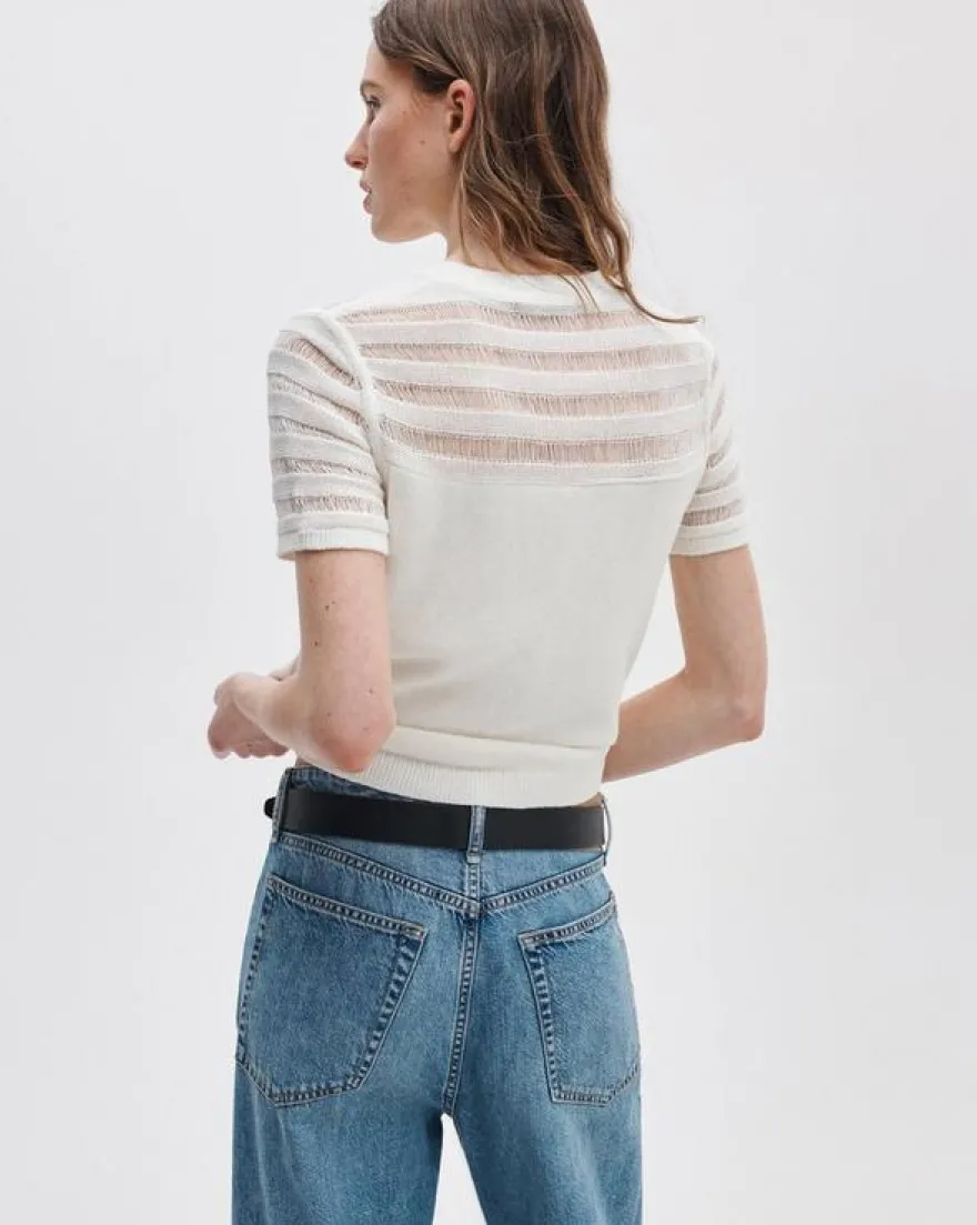 Britt Short-Sleeve Sweater