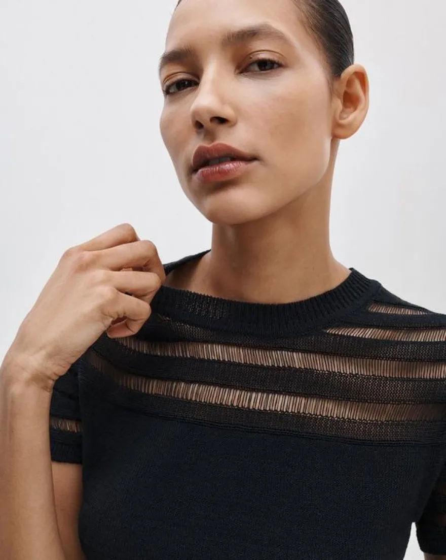 Britt Short-Sleeve Sweater