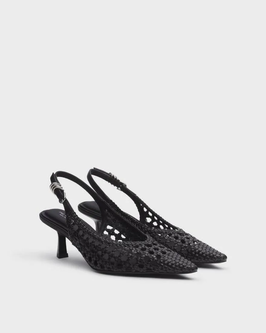 Brynn Faux Leather Slingback Heels