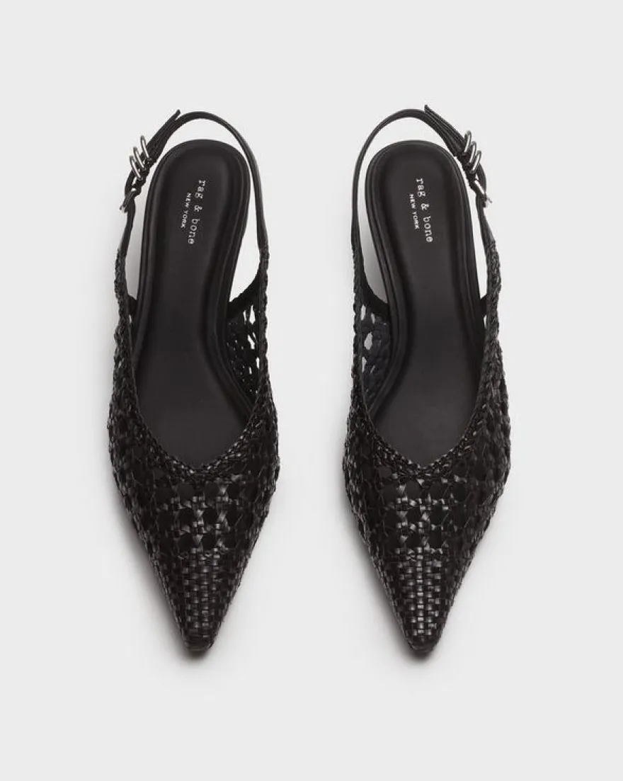 Brynn Faux Leather Slingback Heels