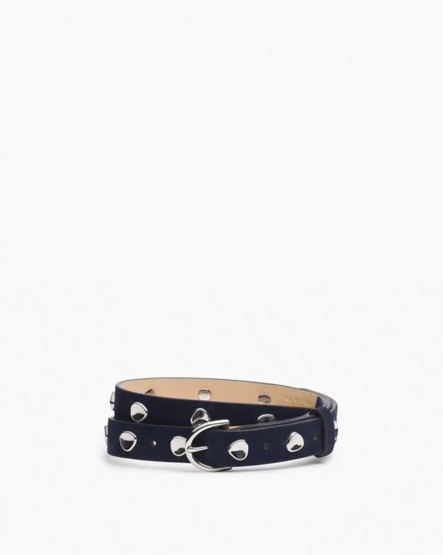 Brynn Studded Italian Suede Belt