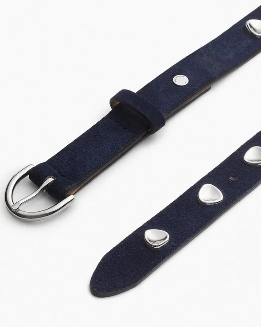 Brynn Studded Italian Suede Belt