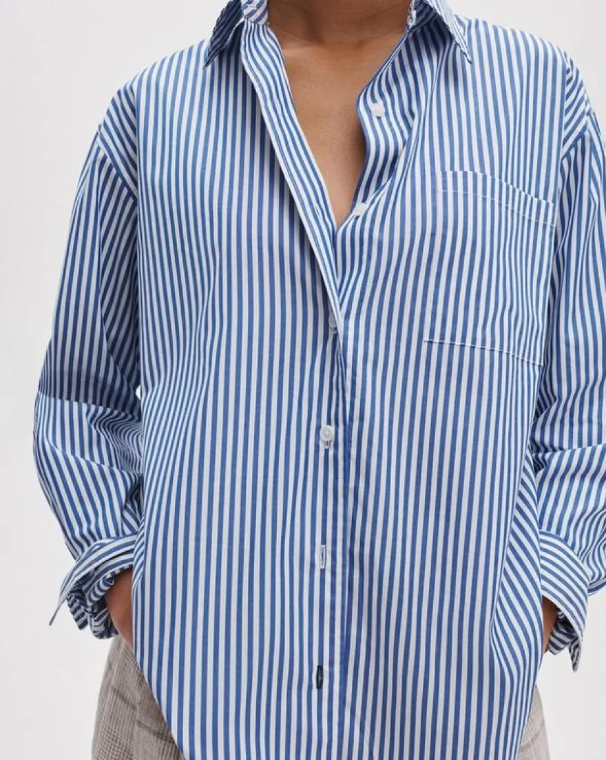 Connie Striped Poplin Shirt