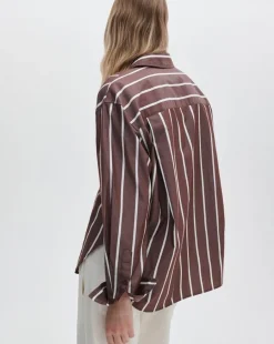 Connie Striped Poplin Shirt