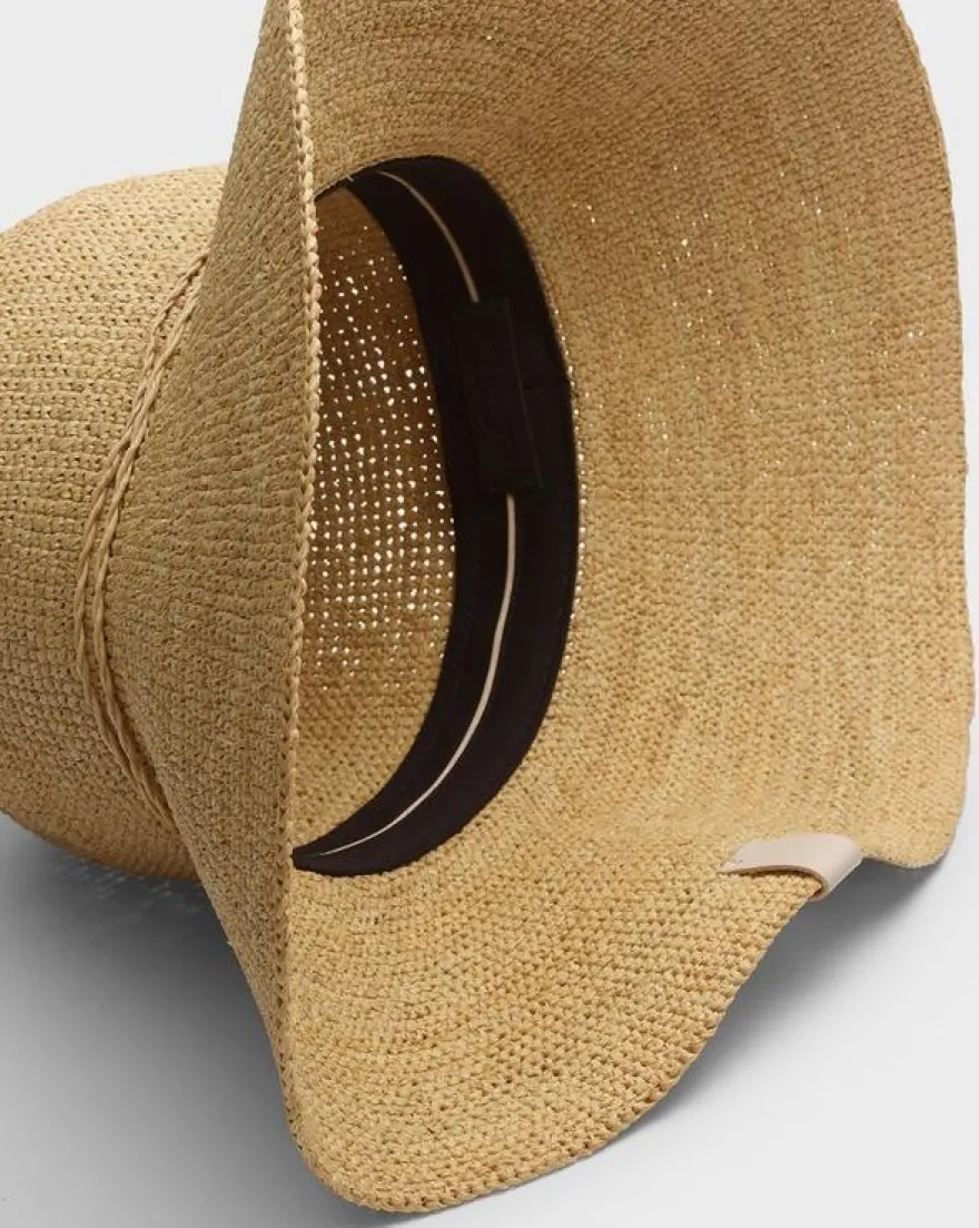 Crochet Raffia Bucket Hat