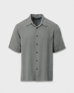 Dalton Short-Sleeve Jacquard Shirt