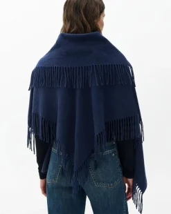 Darcey Italian Wool Cowl Poncho