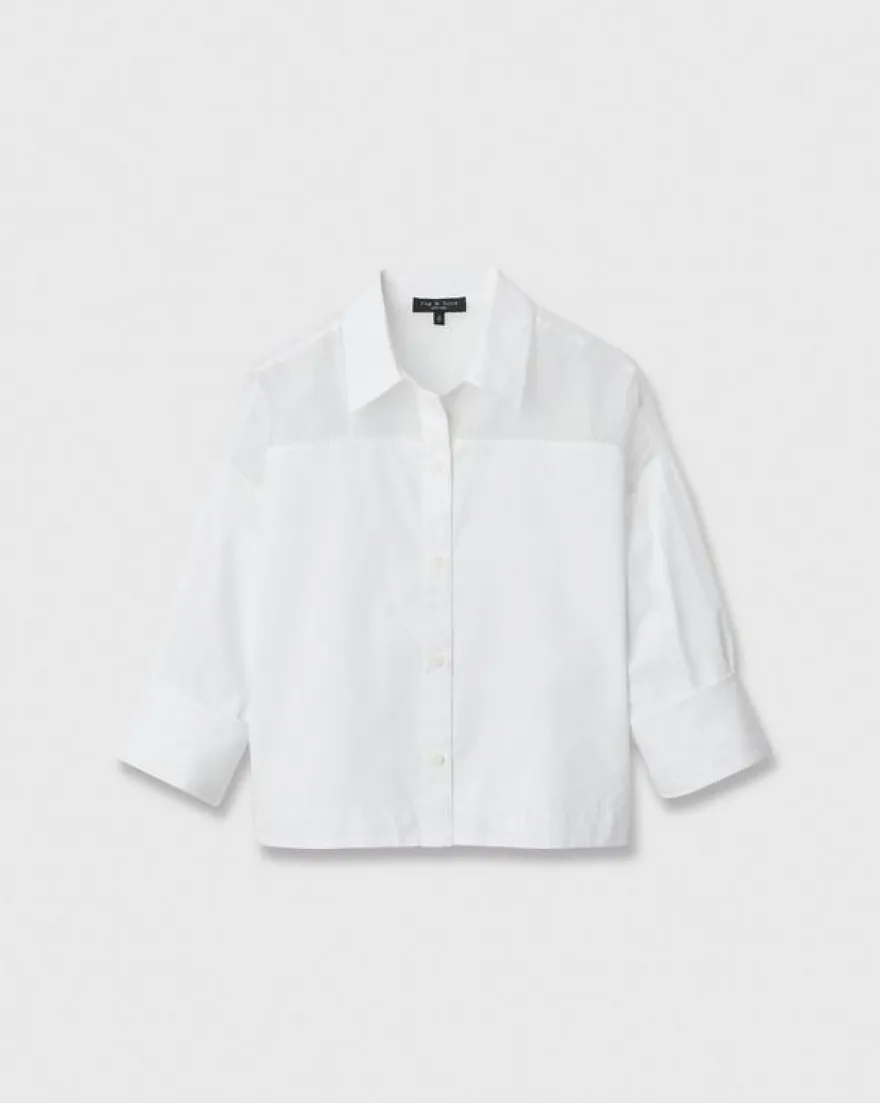 Elly Poplin-Organza Shirt