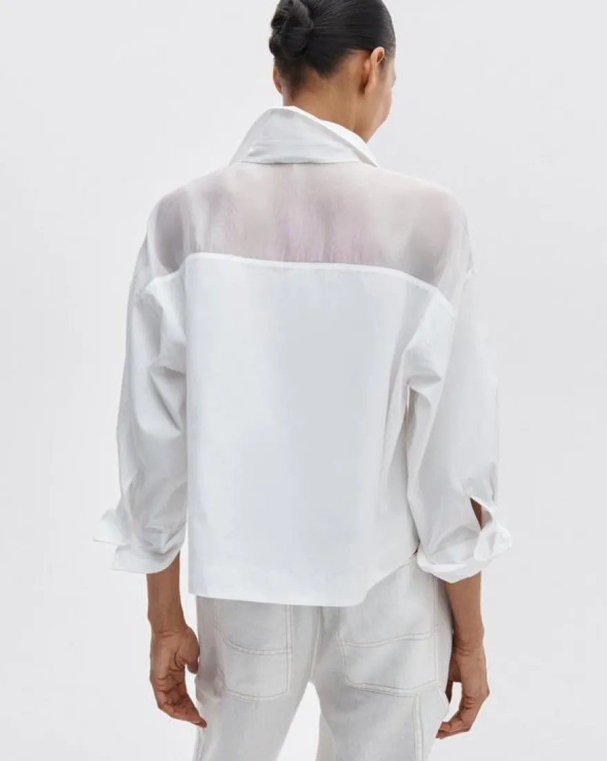 Elly Poplin-Organza Shirt