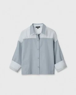 Elly Poplin-Organza Shirt