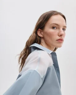 Elly Poplin-Organza Shirt