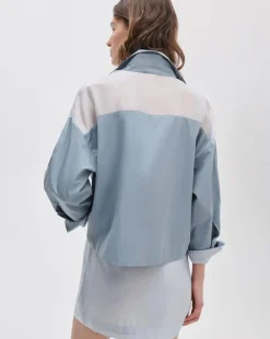 Elly Poplin-Organza Shirt