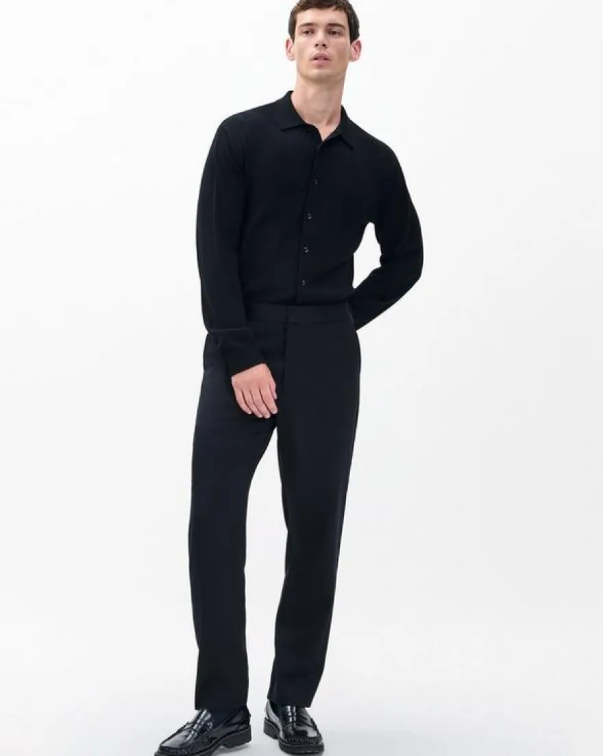 Evan British Wool Tuxedo Trousers