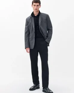 Evan British Wool Tuxedo Trousers