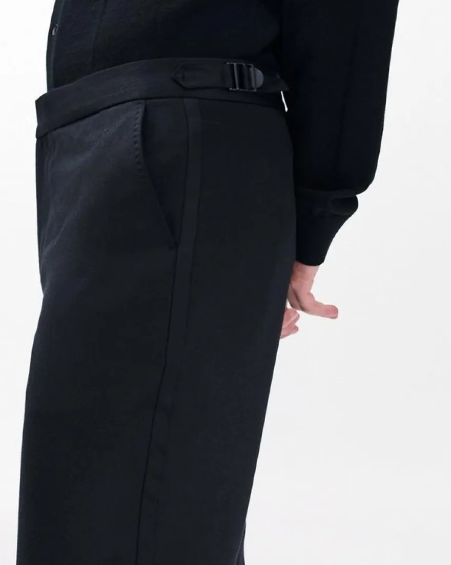 Evan British Wool Tuxedo Trousers