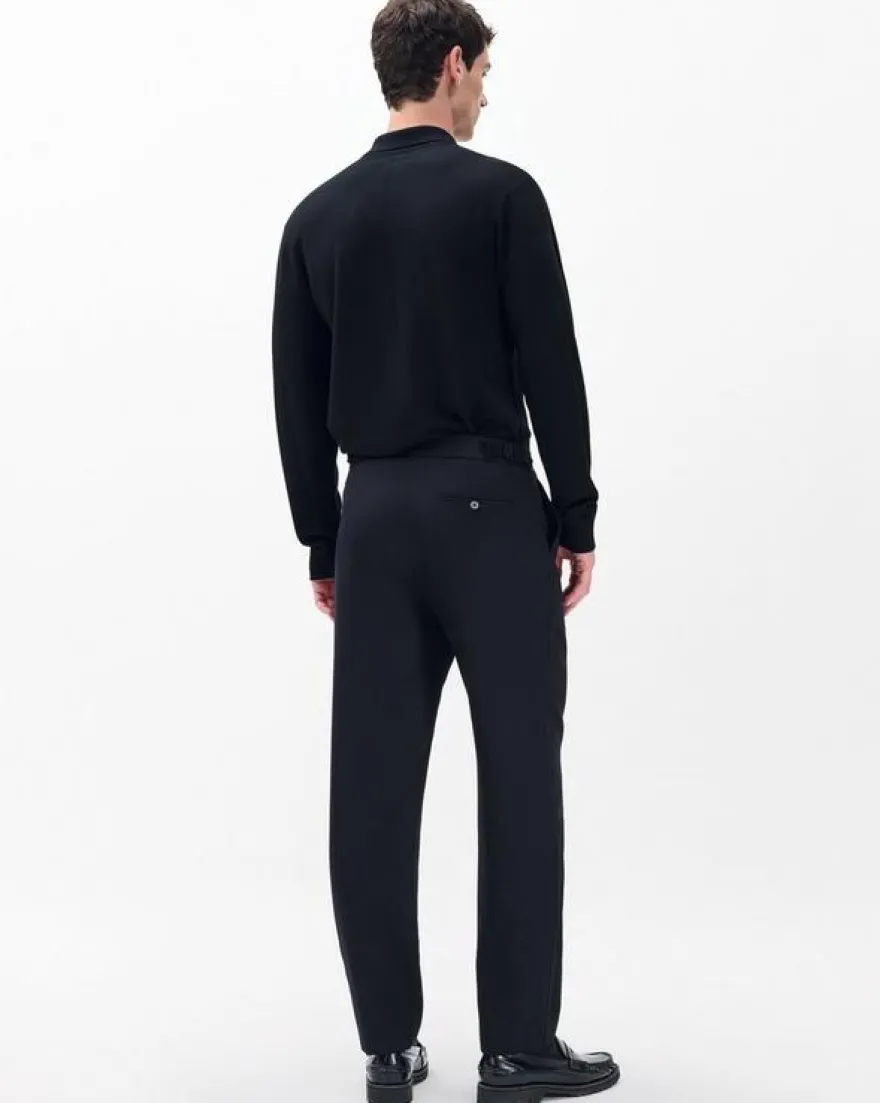Evan British Wool Tuxedo Trousers