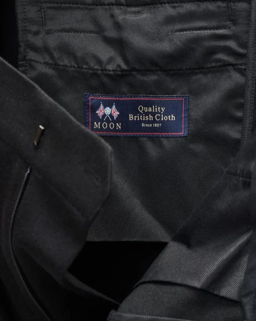 Evan British Wool Tuxedo Trousers