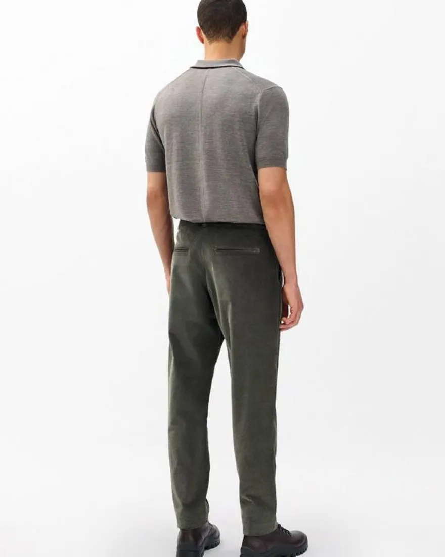 Evan Pleated Corduroy Trousers