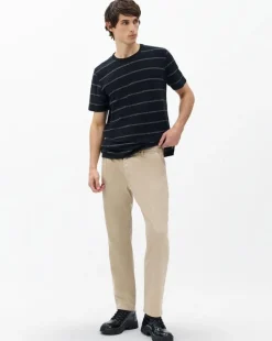 Evan Pleated Stretch Twill Chinos