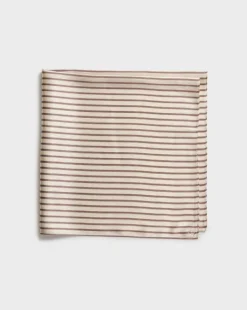 Gail Italian Striped Silk Scarf