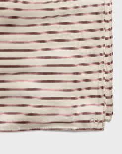 Gail Italian Striped Silk Scarf