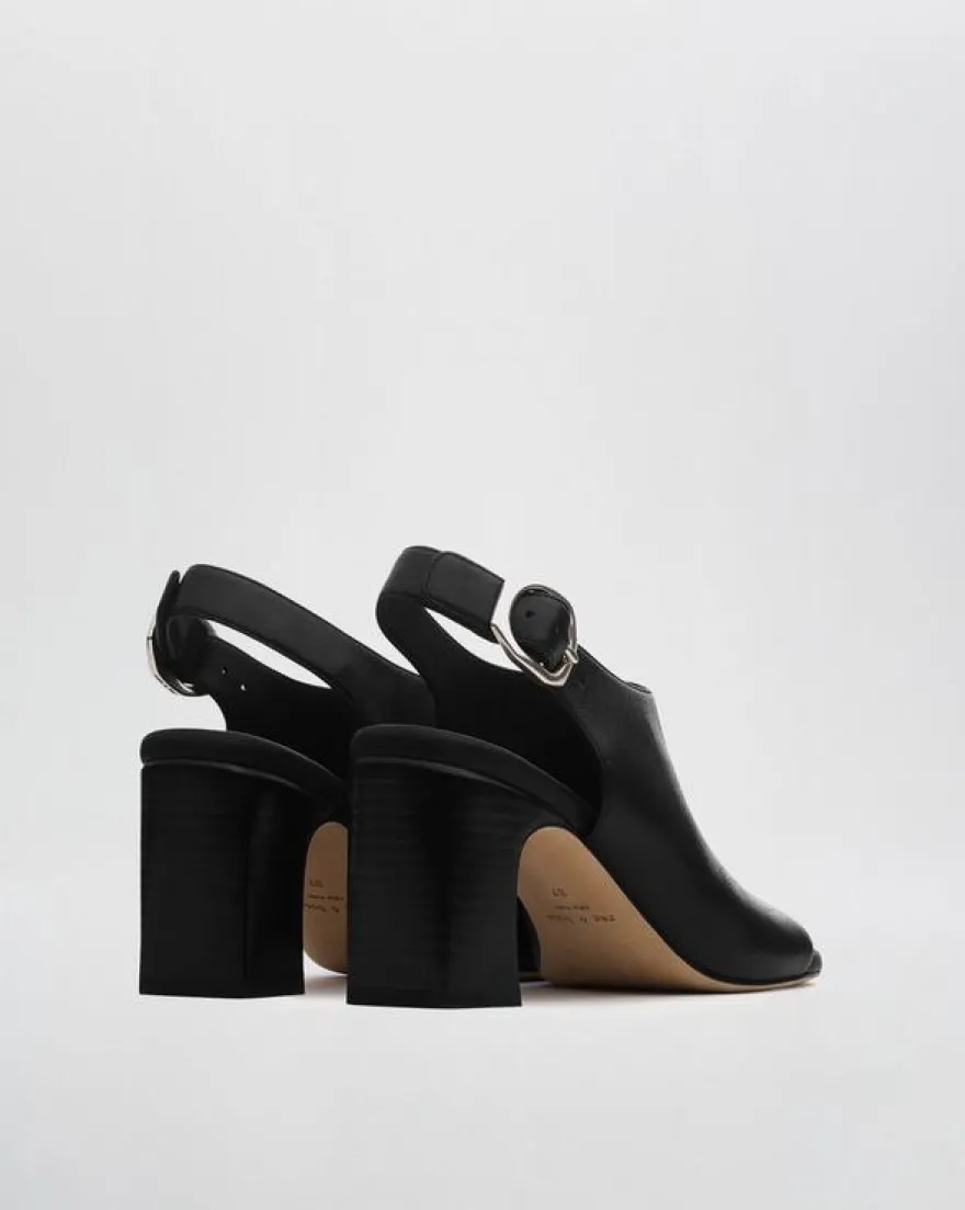 Gigi Leather Slingback Sandals