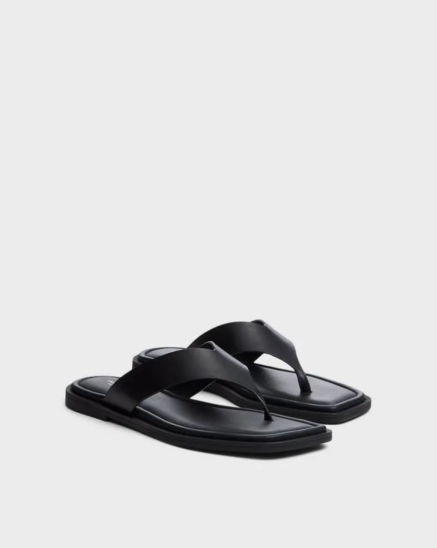 Gracie Leather Thong Sandal