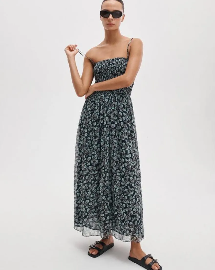 Hallie Strapless Floral Dress