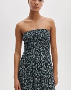 Hallie Strapless Floral Dress