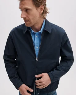 Harrington Stretch Cotton Twill Jacket