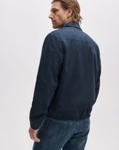 Harrington Stretch Cotton Twill Jacket
