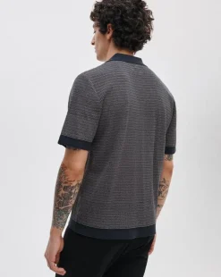 Harvey Contrast-Trim Knit Camp Shirt