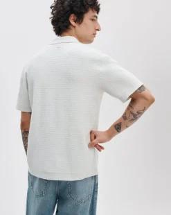 Harvey Contrast-Trim Knit Camp Shirt