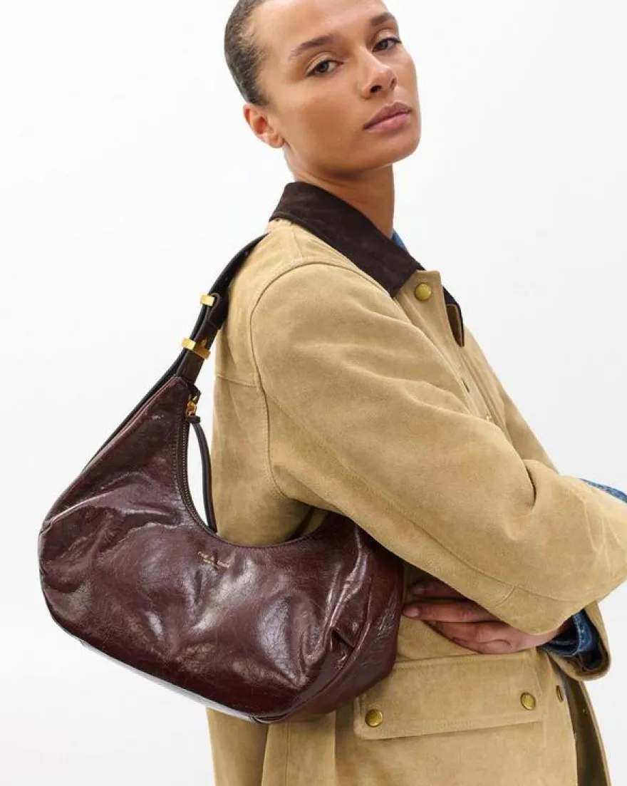 Hudson Leather Hobo Bag