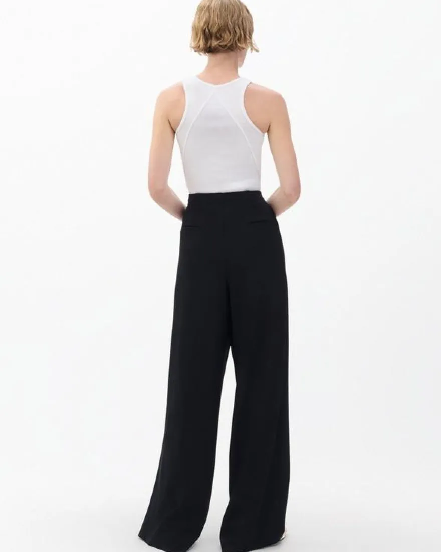 Irina Contrast-Stitch Pants