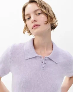 Jada Brushed Cashmere Polo