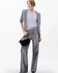 Jada Brushed Cashmere Polo