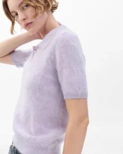 Jada Brushed Cashmere Polo