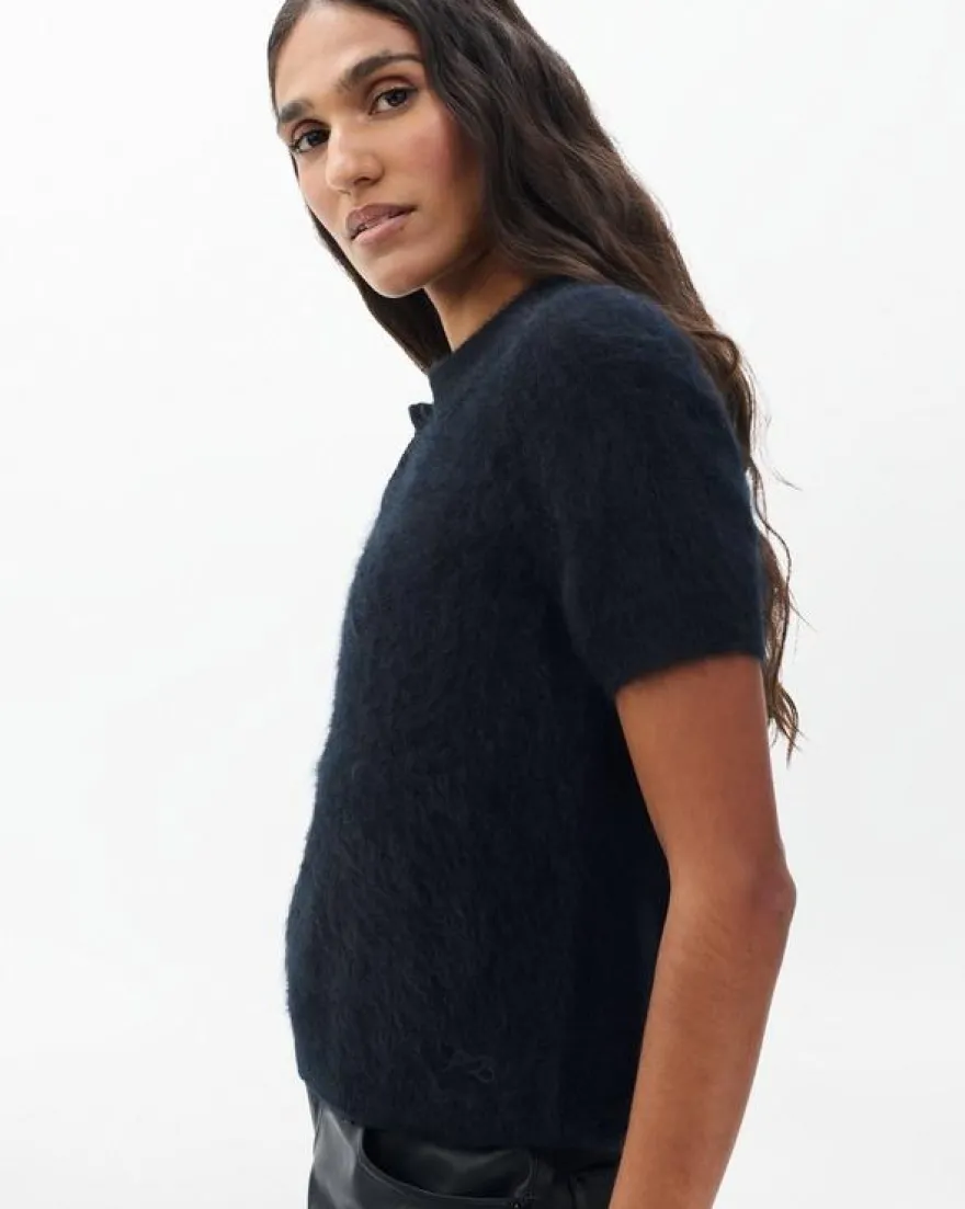 Jada Brushed Cashmere Polo