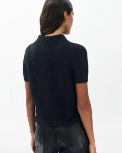Jada Brushed Cashmere Polo