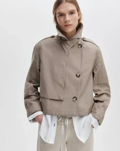 Jamie Cropped Trench Coat