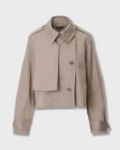 Jamie Cropped Trench Coat