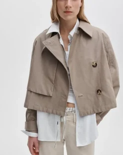 Jamie Cropped Trench Coat