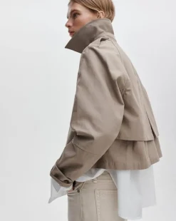 Jamie Cropped Trench Coat