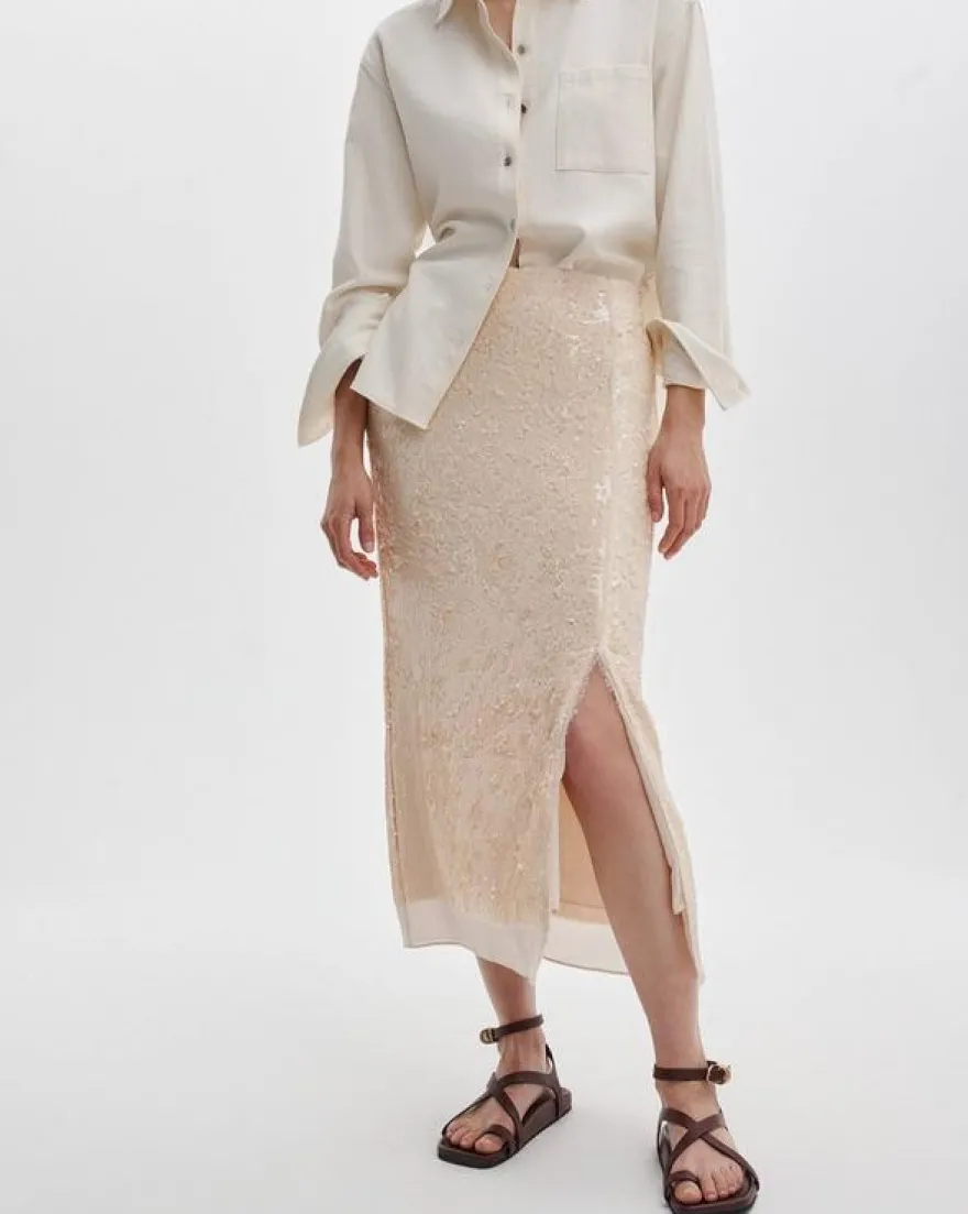 Kali Sequin Midi Skirt