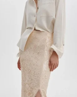 Kali Sequin Midi Skirt